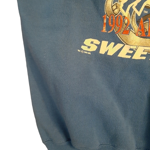 Vintage 1992 Buffalo Bills AFC Championship Crewneck Size L - Picture 2 of 4